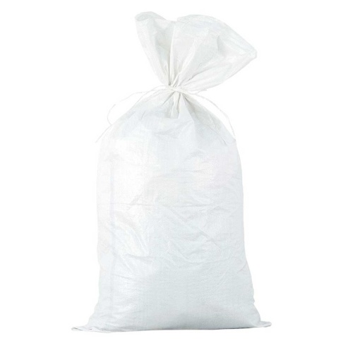 Мешки полипропиленовые белые, 120+/-3 г, 45-50 кг, термообрез 1п-2с, 1 сорт